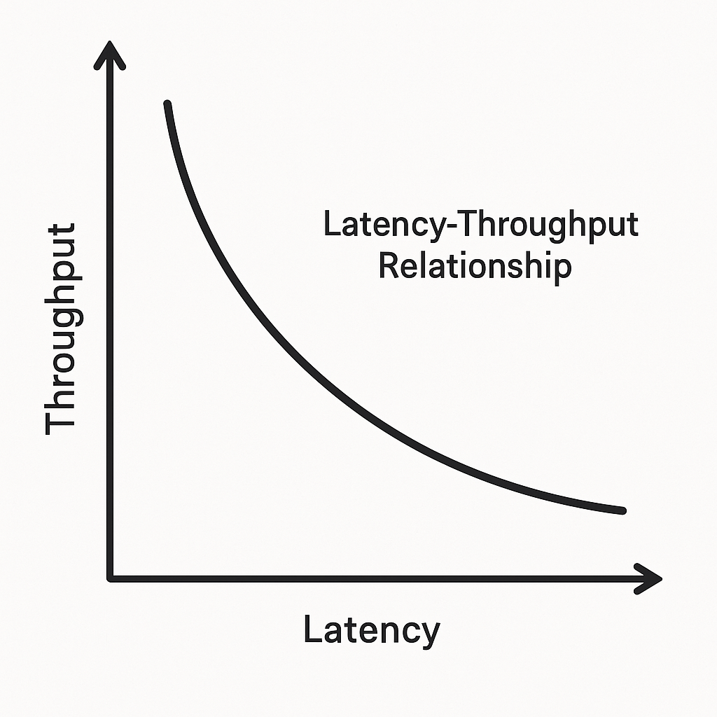 Latency-throughput-relationship