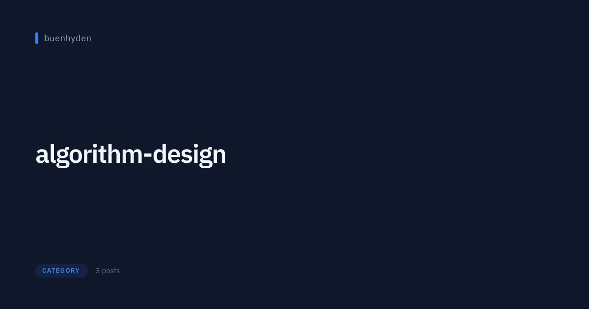 algorithm-design