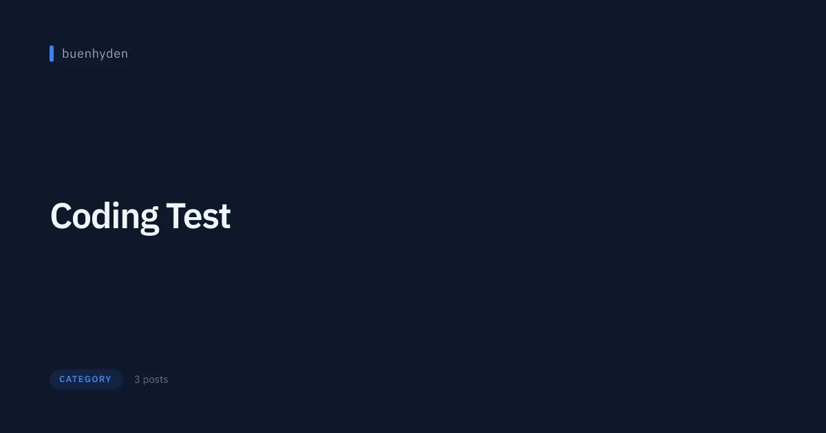 Coding Test