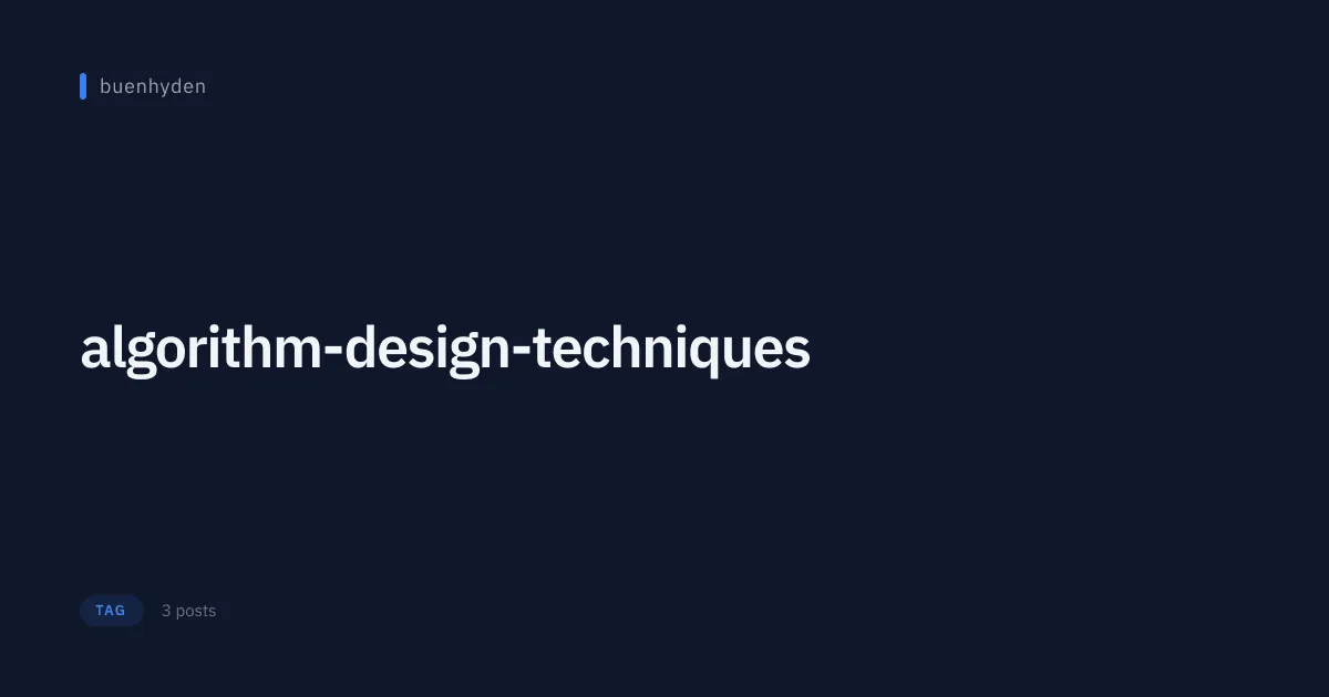 algorithm-design-techniques