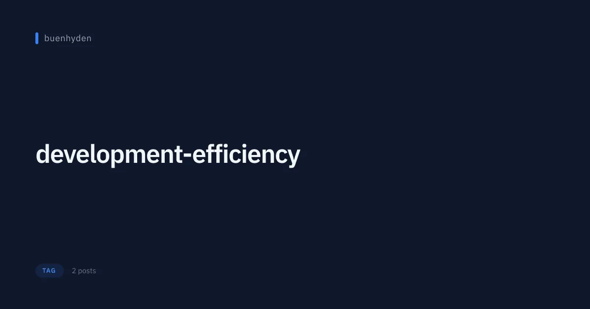 development-efficiency