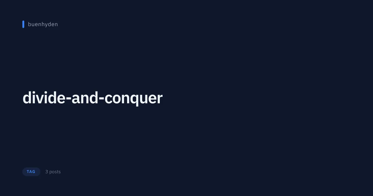 divide-and-conquer
