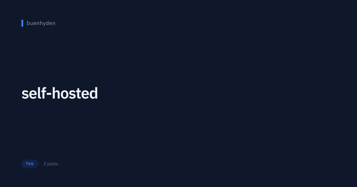 self-hosted