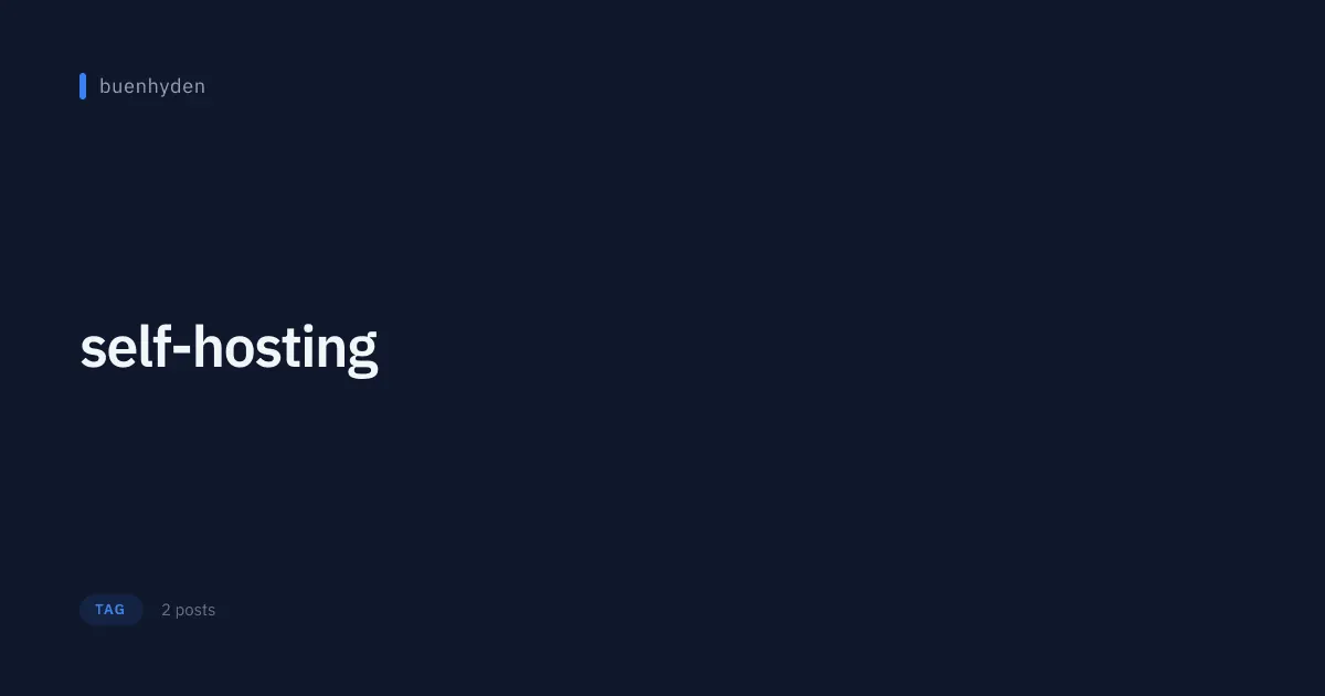 self-hosting
